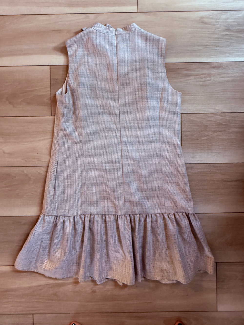 Gal Meets Glam Philippa Dress Plaid Drop Waist Size 6 Preppy Tie Neck Flounce - Picture 7 of 7